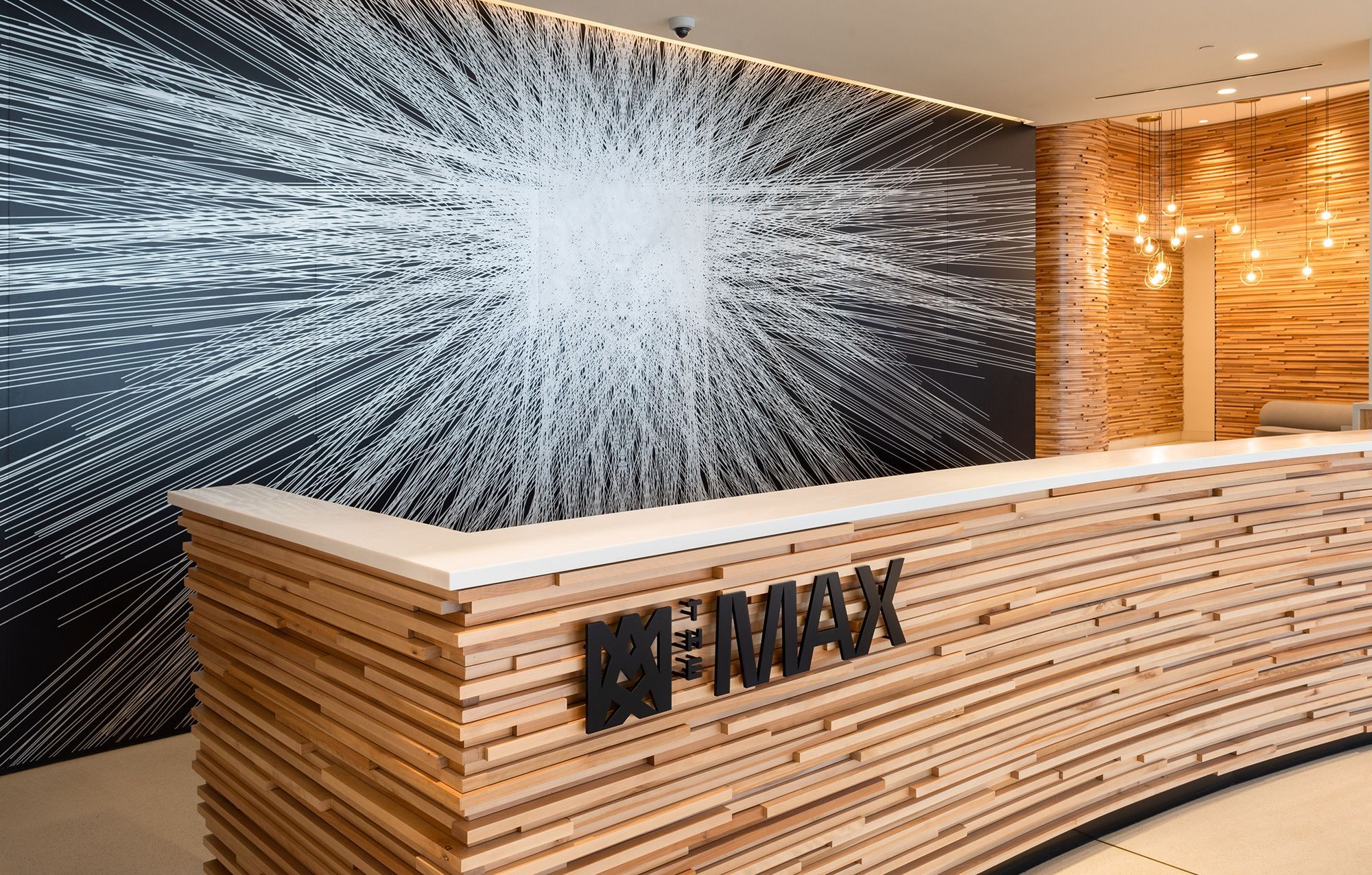 Photograph of The Max front desk