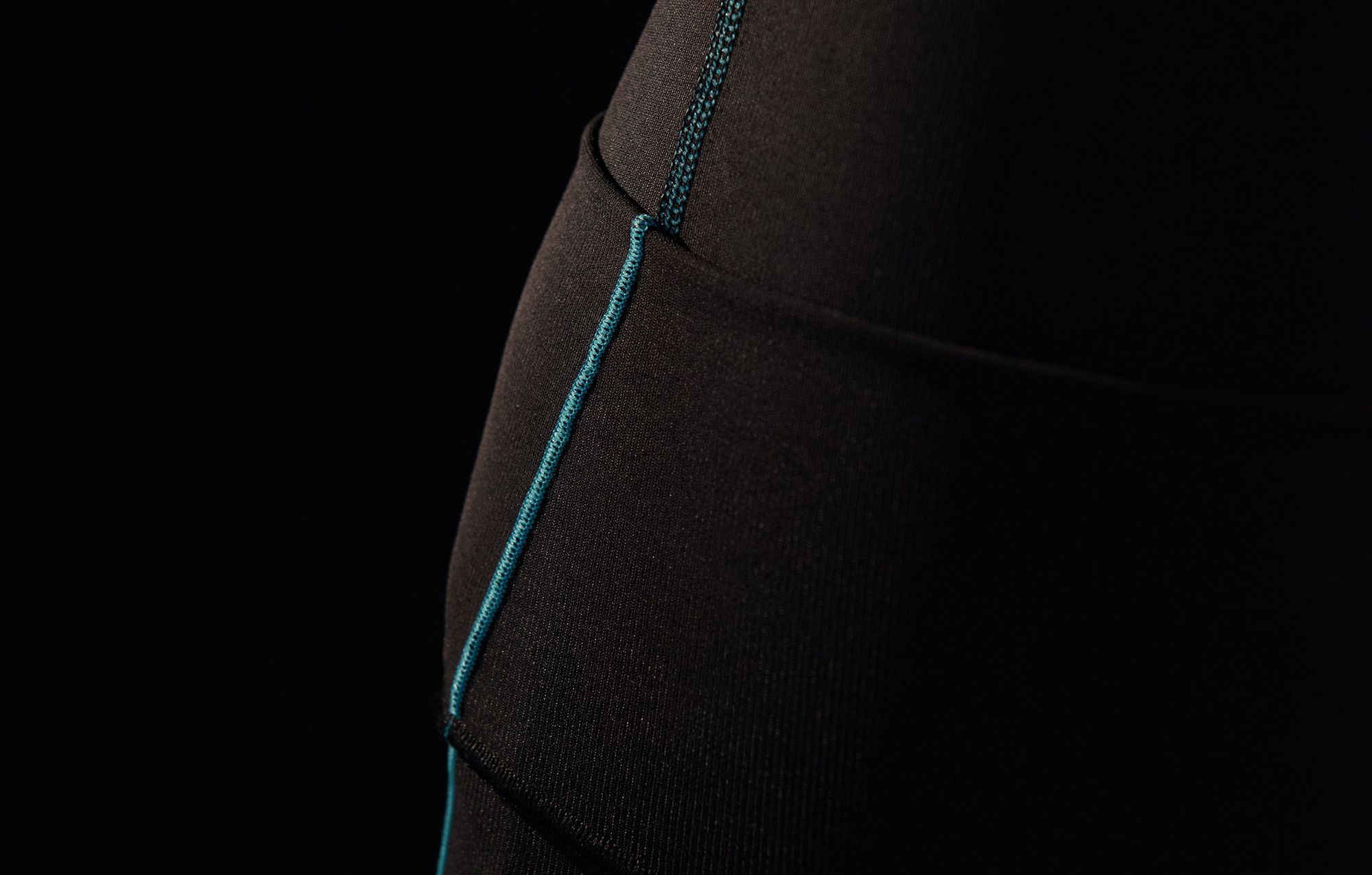 Detailed photograph of a Marena Sport garment's stitching